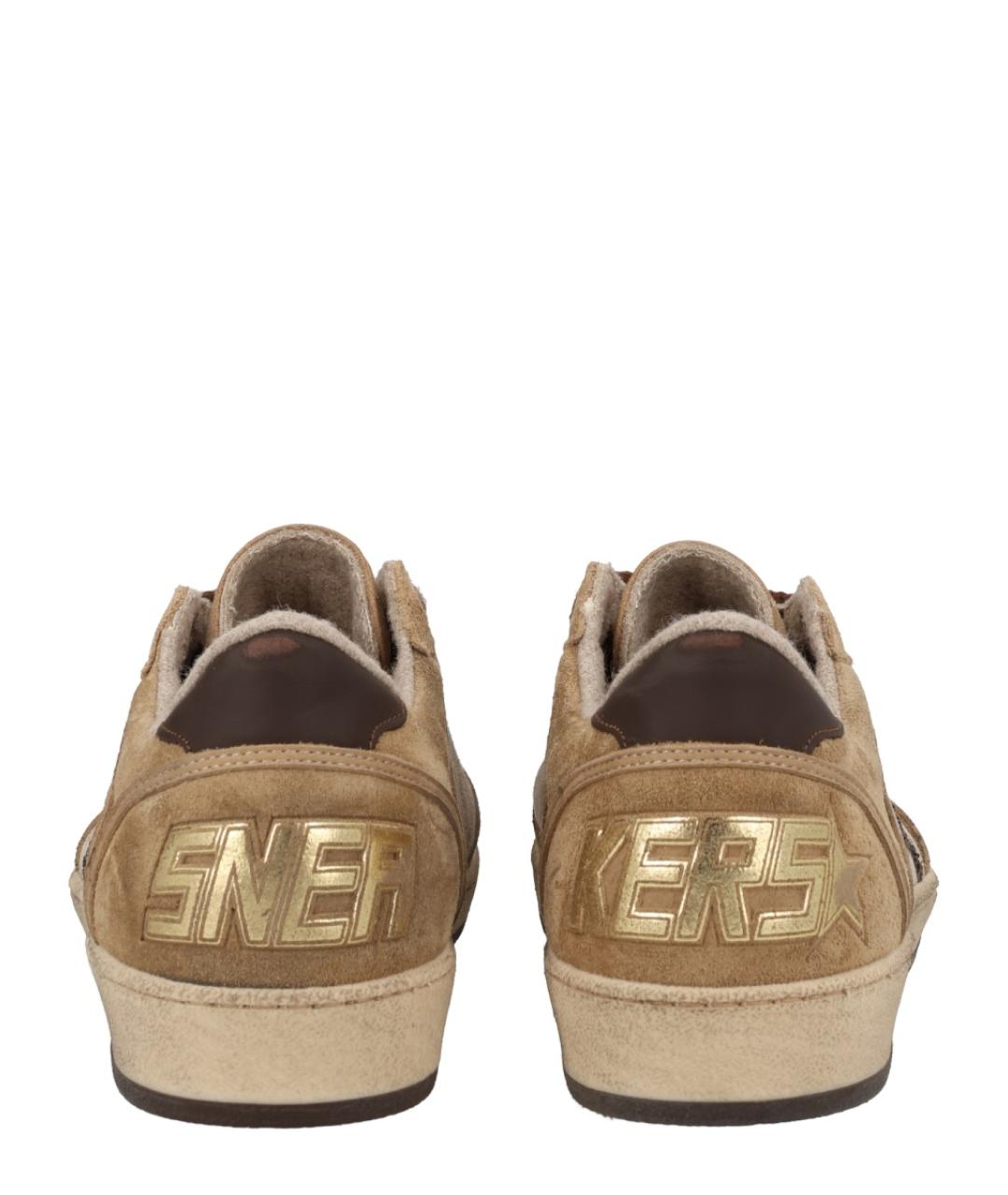 GOLDEN GOOSE DELUXE BRAND Коричневые замшевые кеды, фото 4