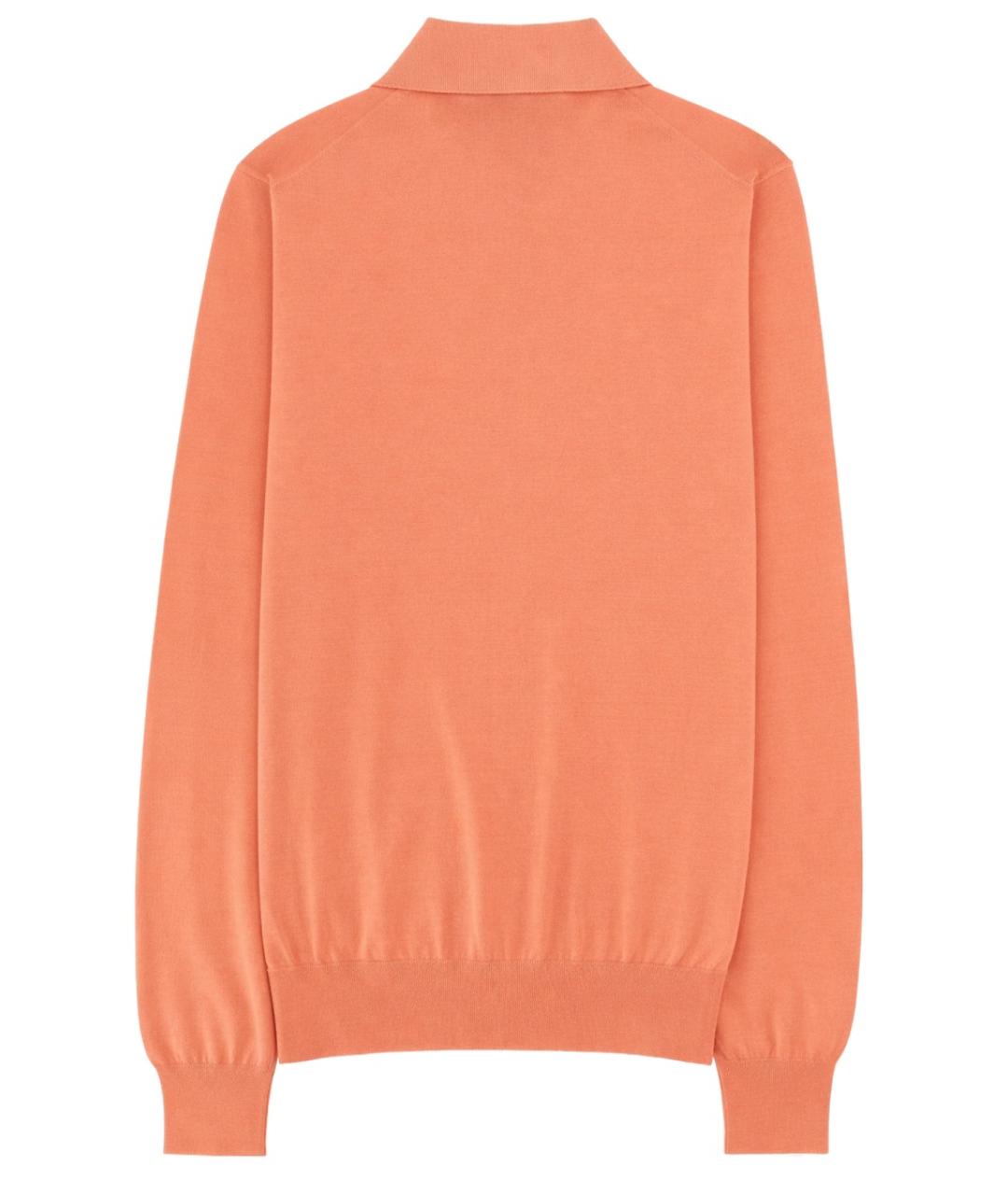 BRUNELLO CUCINELLI Оранжевый хлопковый джемпер / свитер, фото 2