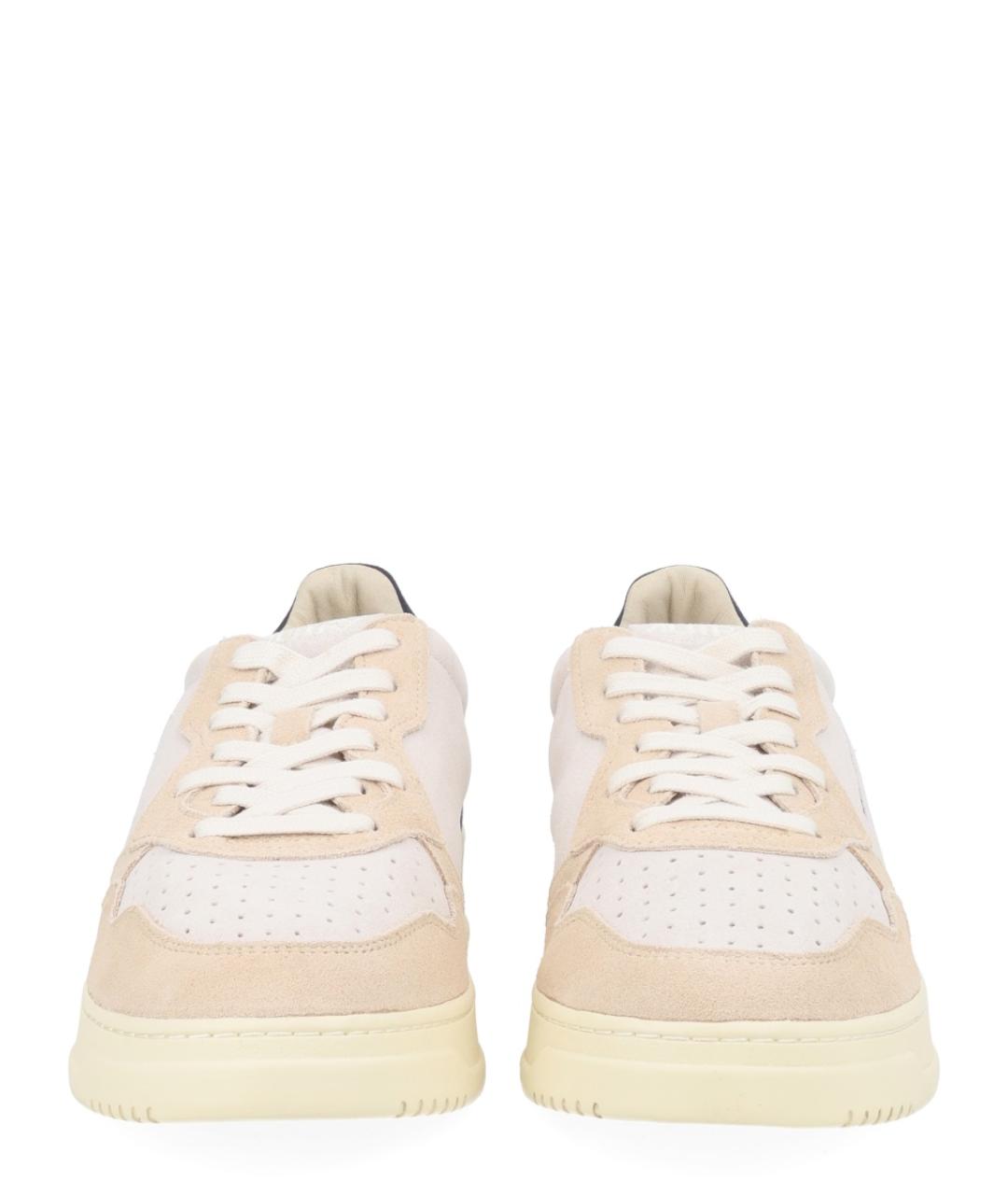 AUTRY Бежевые замшевые низкие кроссовки / кеды, фото 3