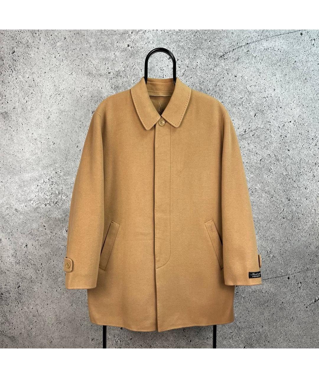 SAINT LAURENT Бежевое пальто, фото 9