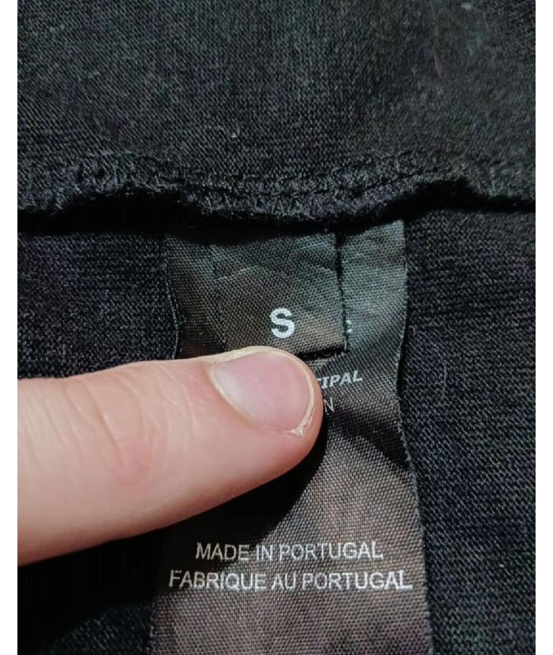 VETEMENTS Черная хлопковая футболка, фото 8