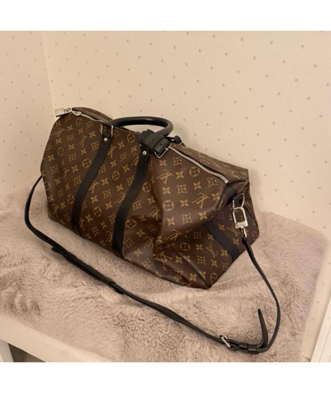 LOUIS VUITTON Коричневая дорожная/спортивная сумка, фото 2