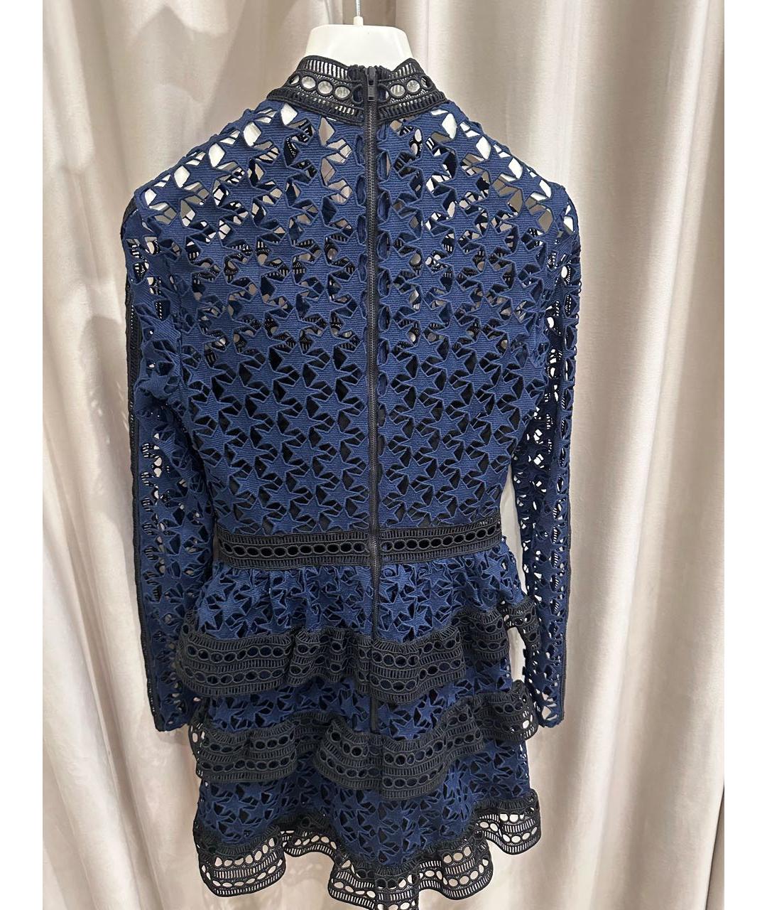 SELF-PORTRAIT Темно-синее коктейльное платье, фото 2