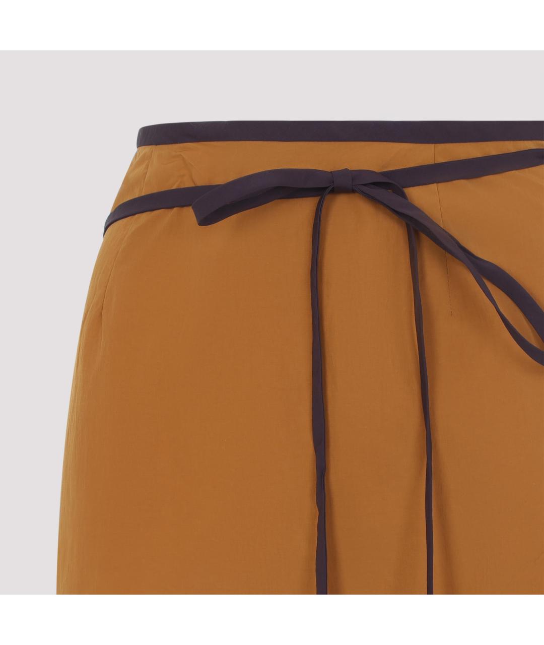 SAINT LAURENT Мульти полиамидовая юбка миди, фото 3