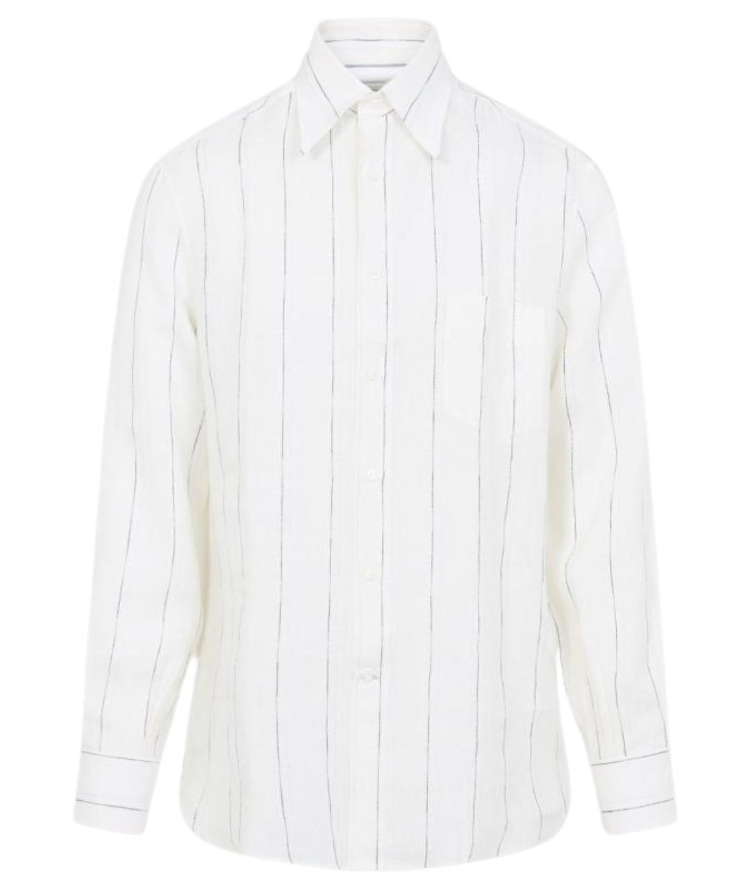 BRUNELLO CUCINELLI Белая льняная кэжуал рубашка, фото 1
