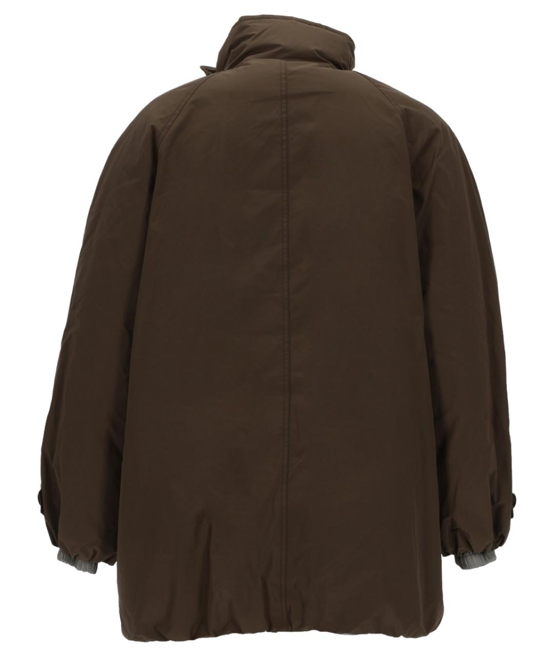 BRUNELLO CUCINELLI Коричневая полиэстеровая куртка, фото 2
