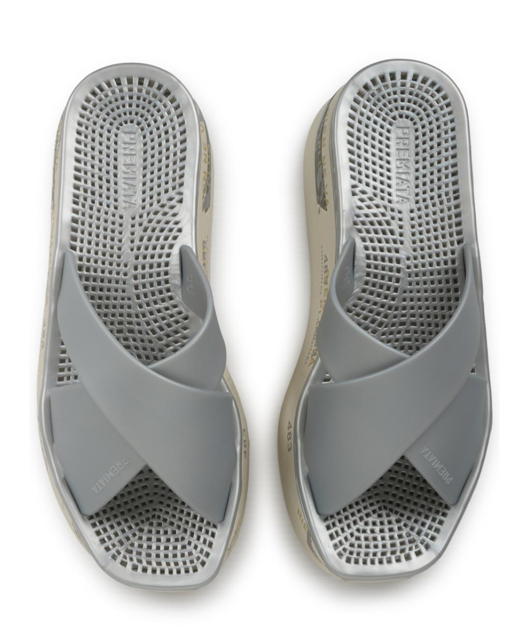 PREMIATA Серебряные шлепанцы, фото 5