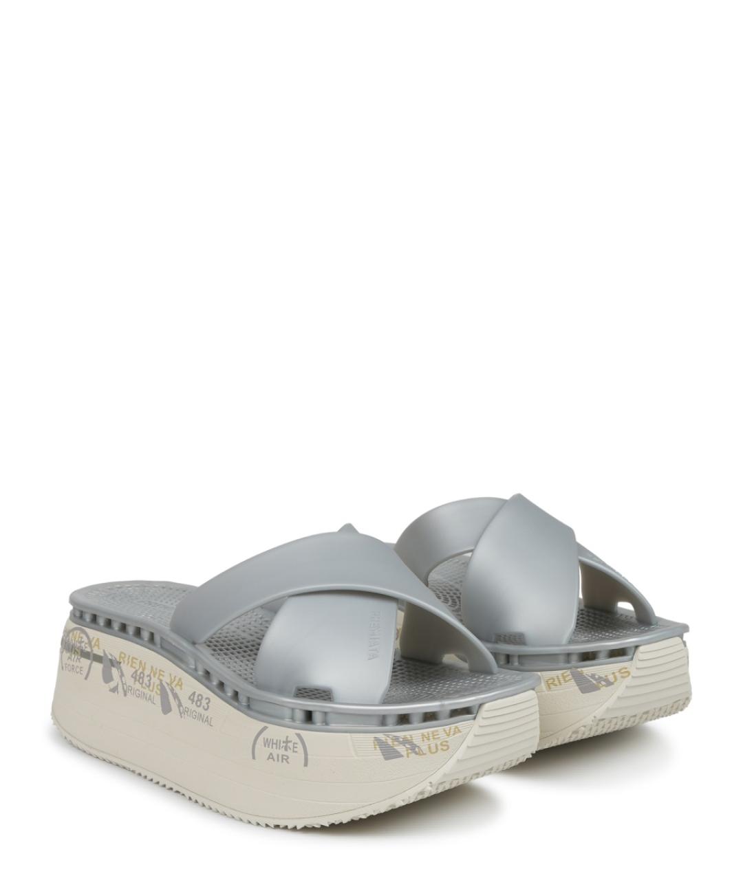 PREMIATA Серебряные шлепанцы, фото 2