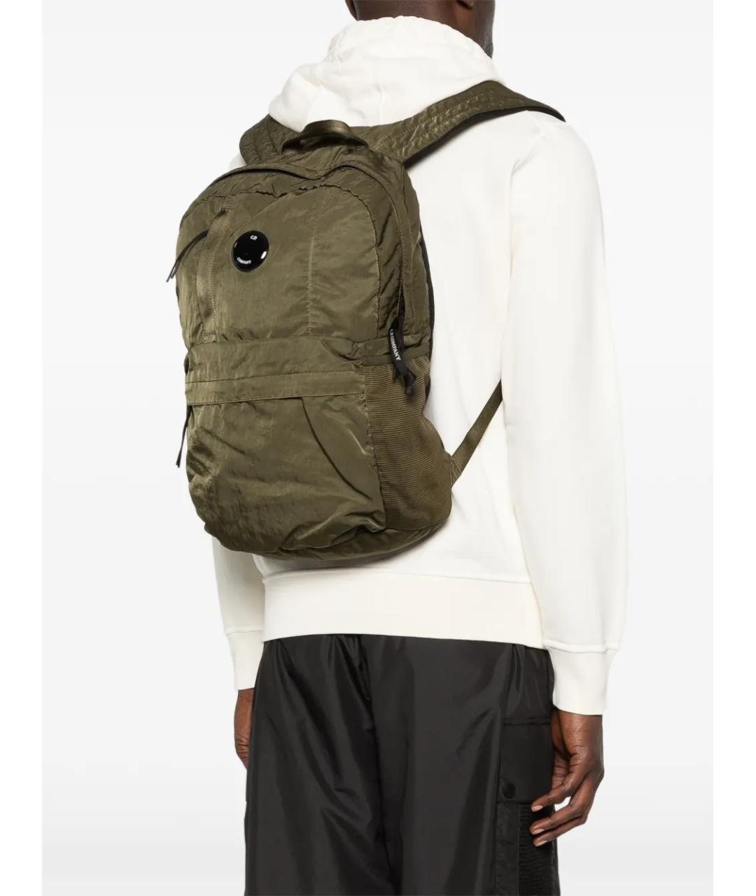CP COMPANY Зеленый тканевый рюкзак, фото 3