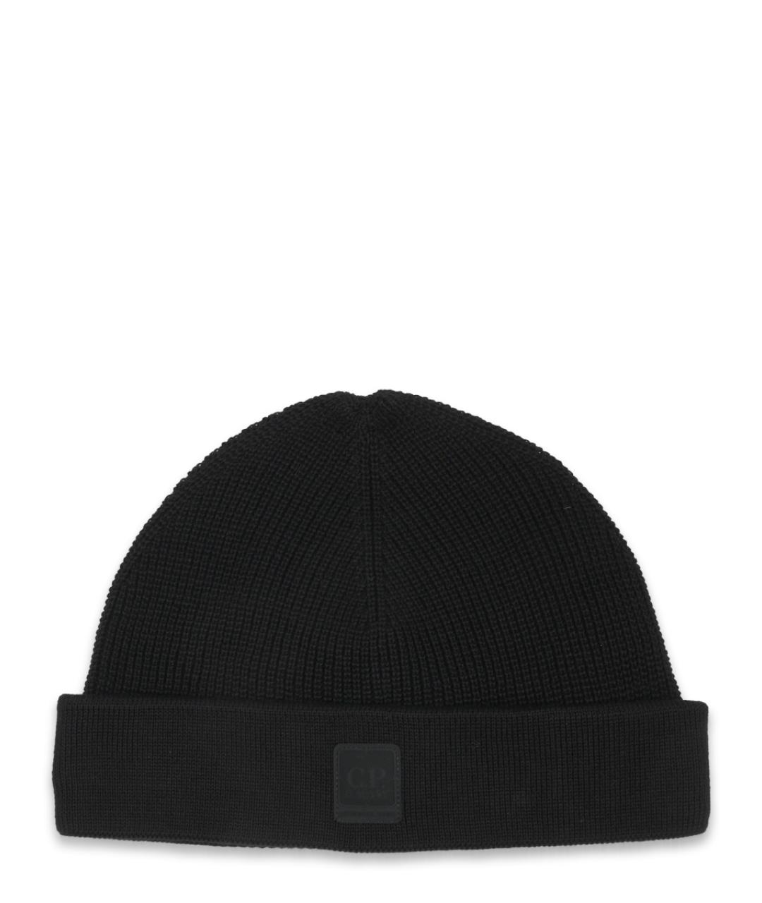 CP COMPANY Черная хлопковая шапка, фото 1