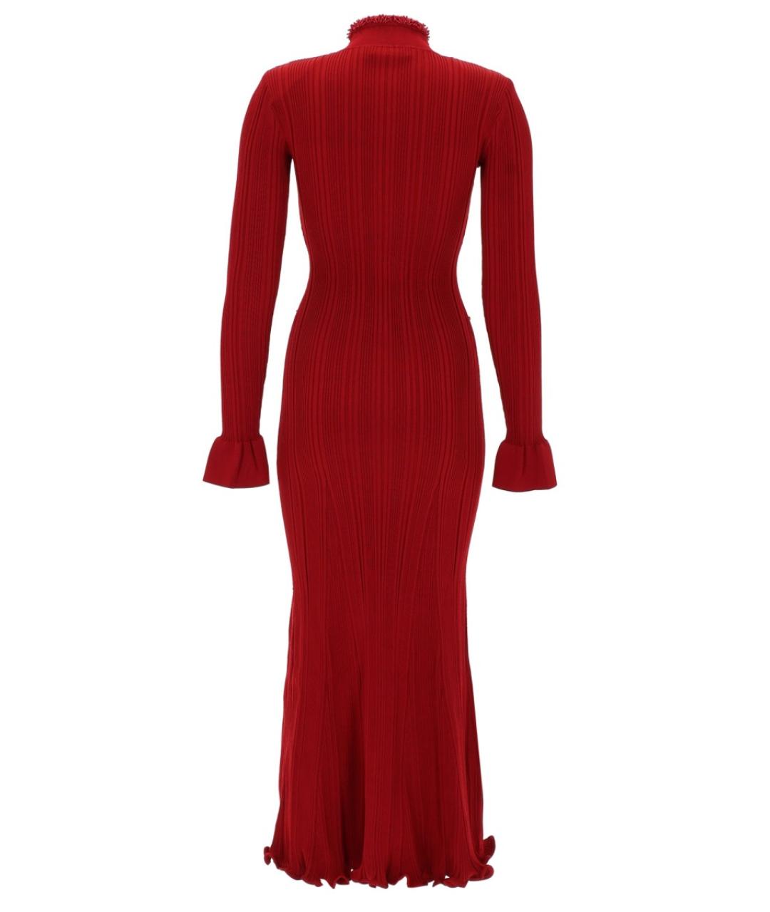 SELF-PORTRAIT Красное вискозное платье, фото 2