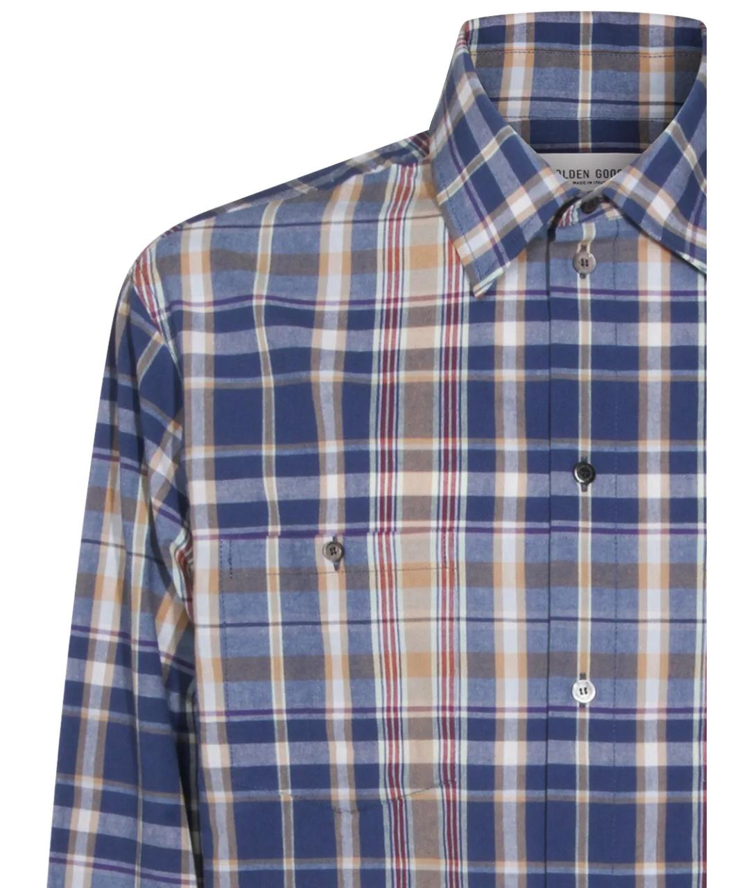 GOLDEN GOOSE DELUXE BRAND Мульти хлопковая кэжуал рубашка, фото 3