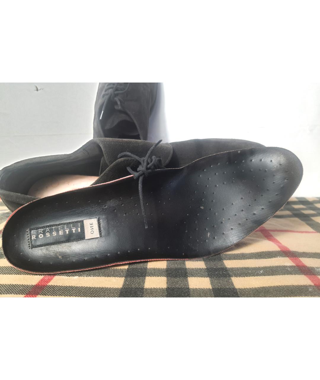 FRATELLI ROSSETTI Коричневые замшевые туфли, фото 6