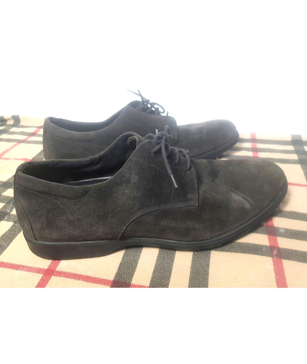 FRATELLI ROSSETTI Коричневые замшевые туфли, фото 10