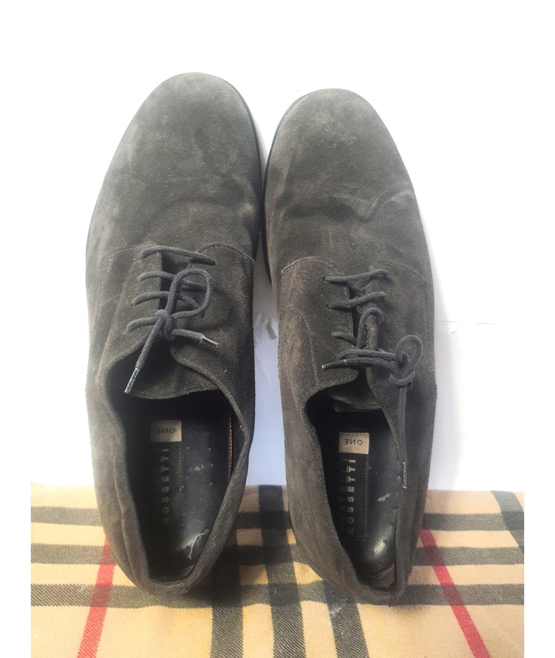 FRATELLI ROSSETTI Коричневые замшевые туфли, фото 3