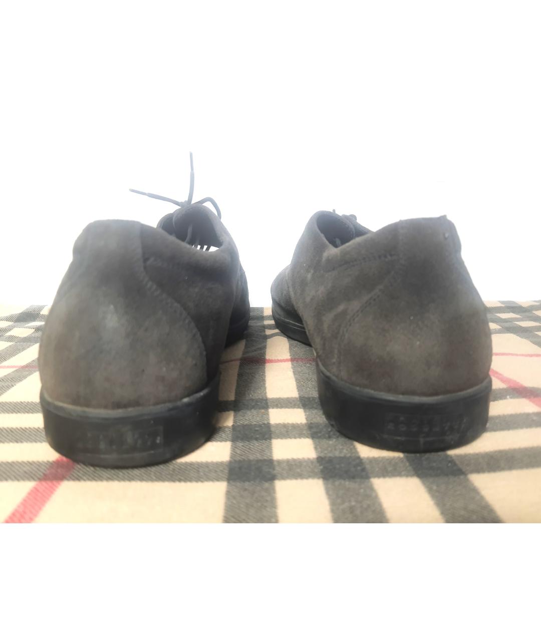 FRATELLI ROSSETTI Коричневые замшевые туфли, фото 4