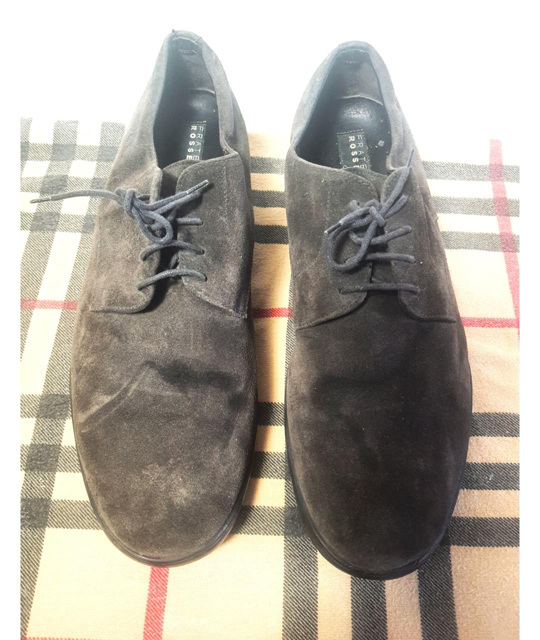 FRATELLI ROSSETTI Коричневые замшевые туфли, фото 2