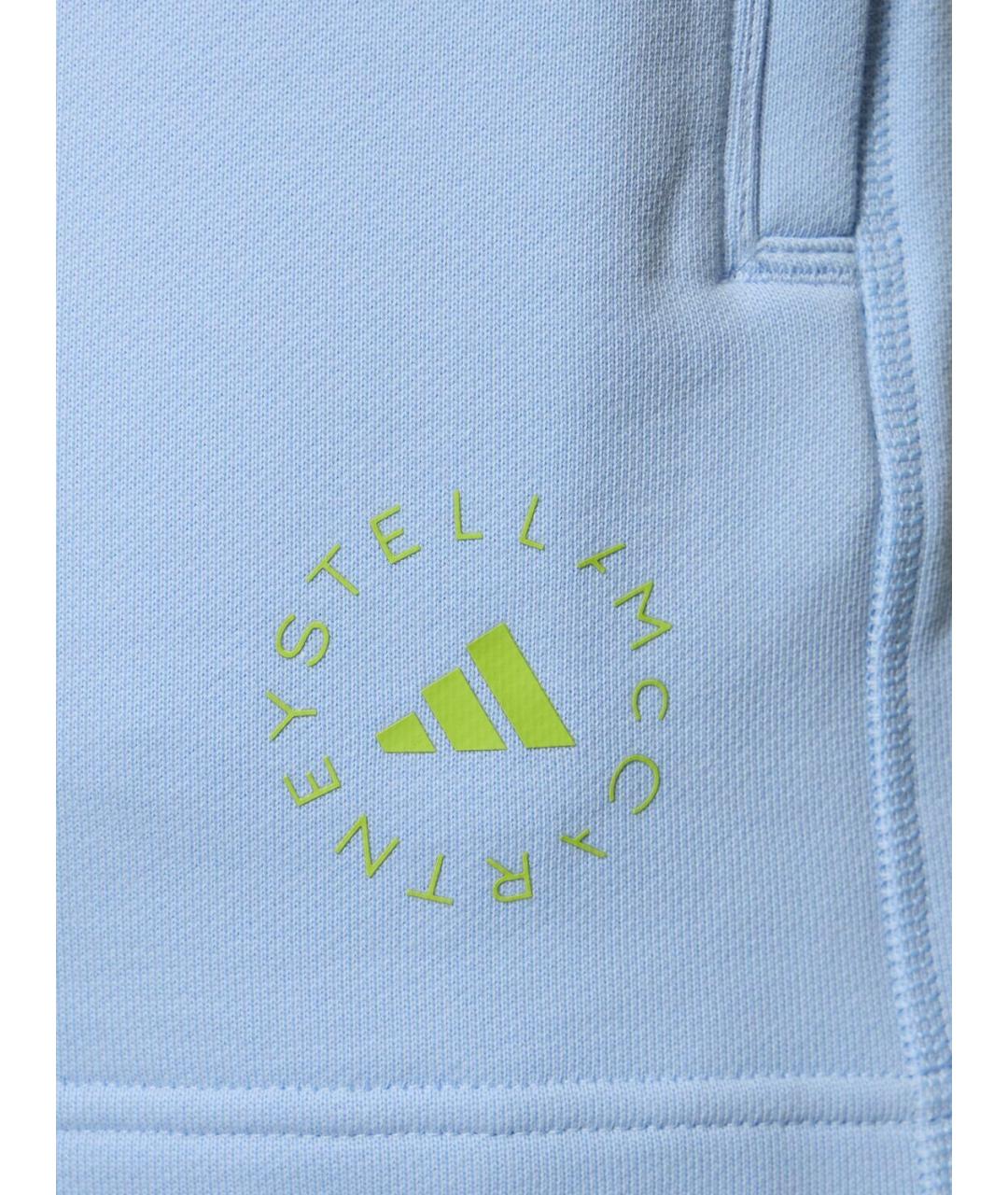 ADIDAS BY STELLA MCCARTNEY Голубые хлопковые шорты, фото 3