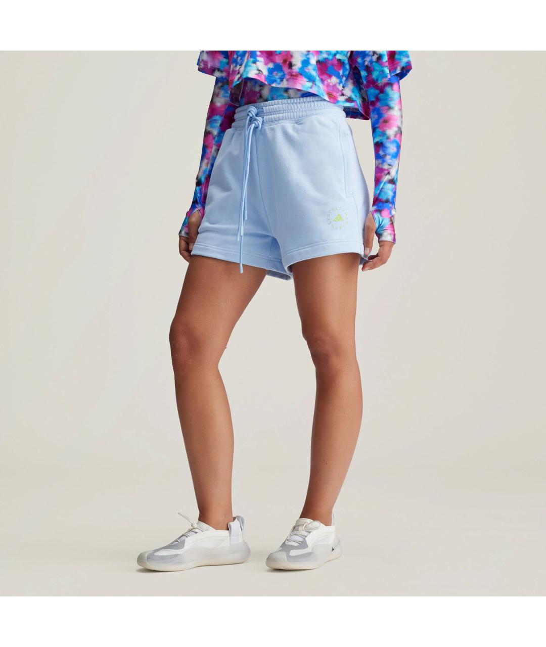 ADIDAS BY STELLA MCCARTNEY Голубые хлопковые шорты, фото 8
