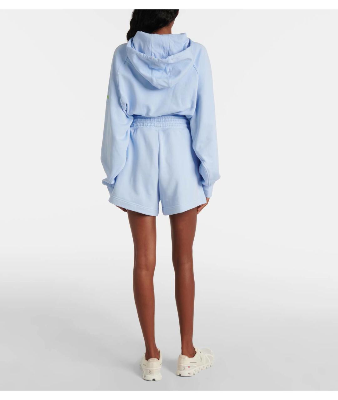 ADIDAS BY STELLA MCCARTNEY Голубые хлопковые шорты, фото 5