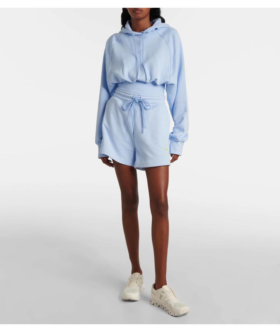 ADIDAS BY STELLA MCCARTNEY Голубые хлопковые шорты, фото 4