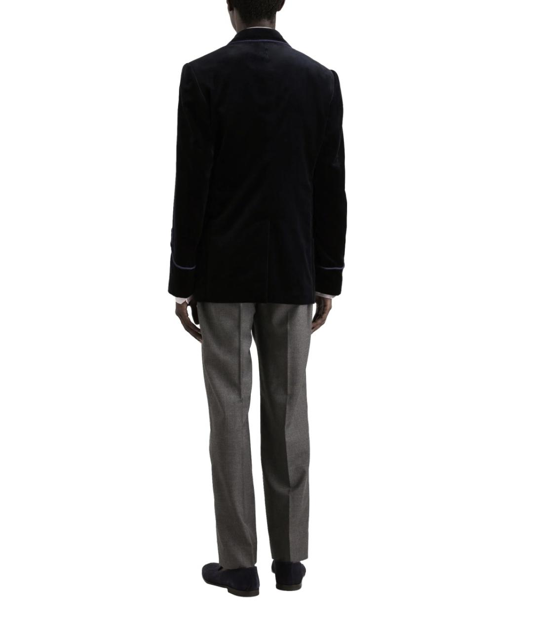 DOLCE&GABBANA Серые шерстяные классические брюки, фото 3