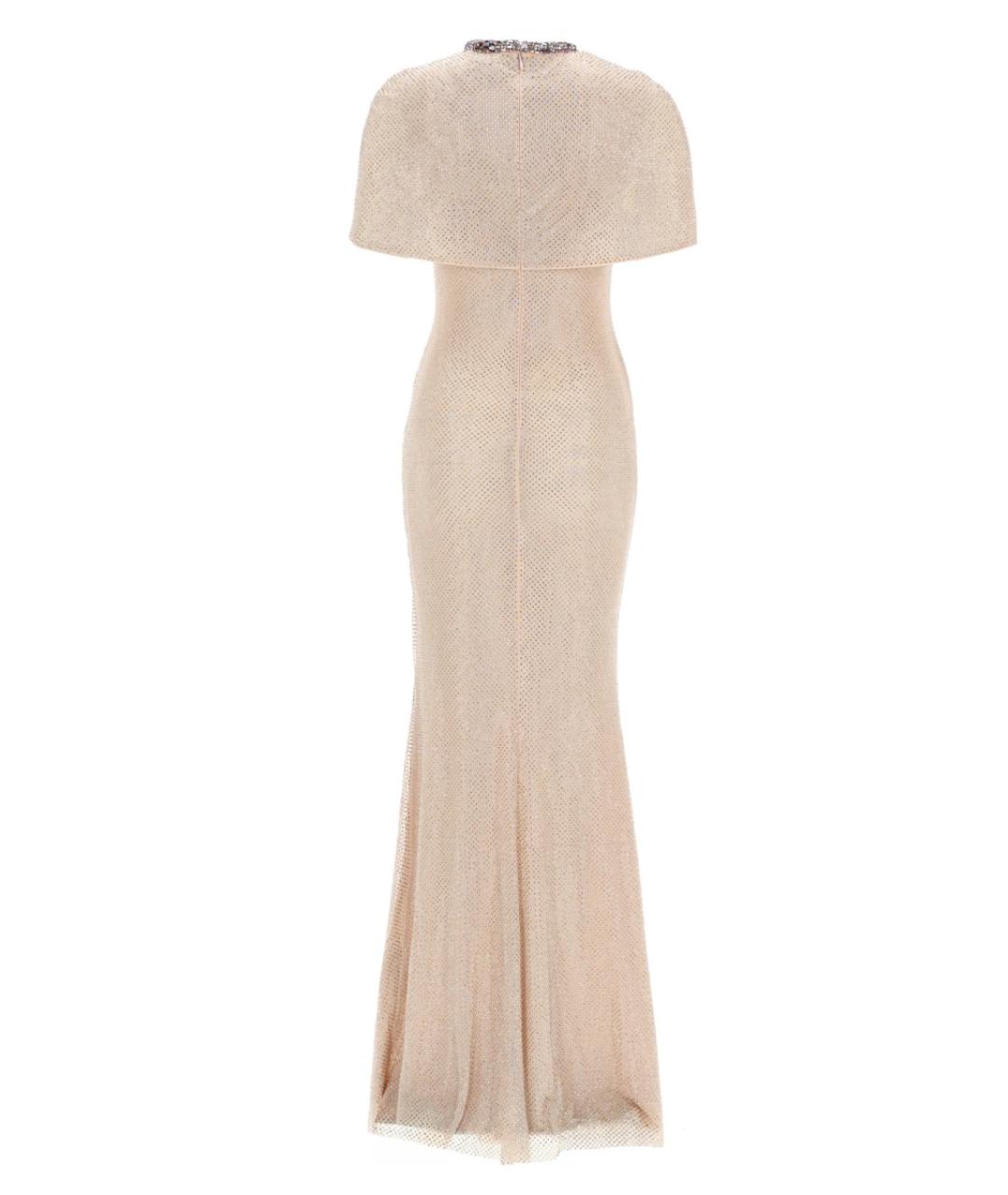 SELF-PORTRAIT Бежевое синтетическое вечернее платье, фото 2