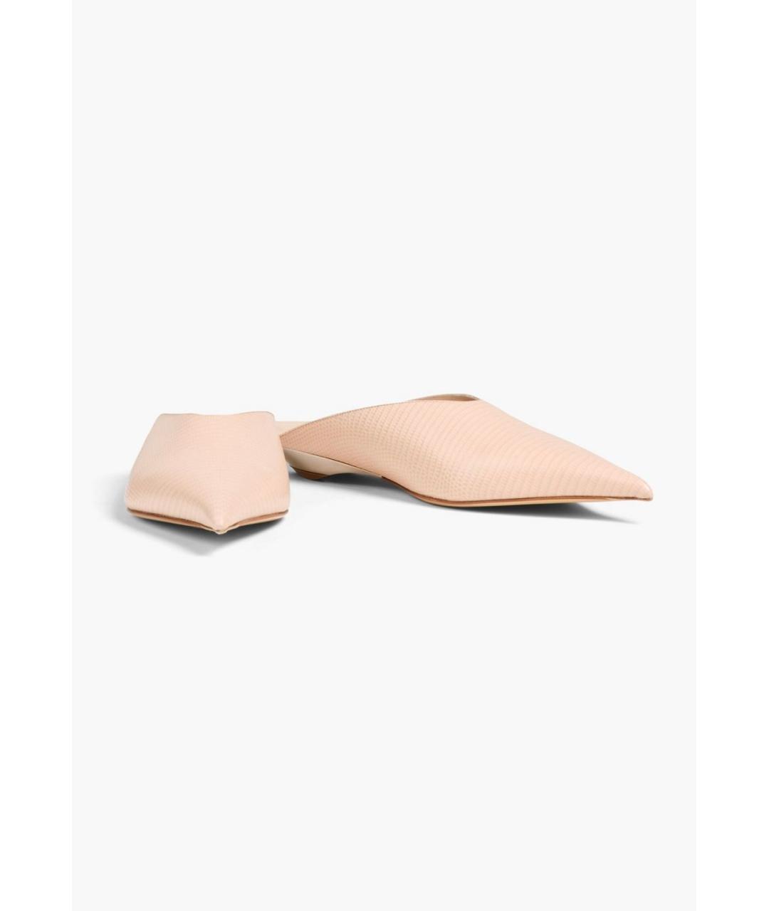 MUGLER Розовые кожаные мюли, фото 2