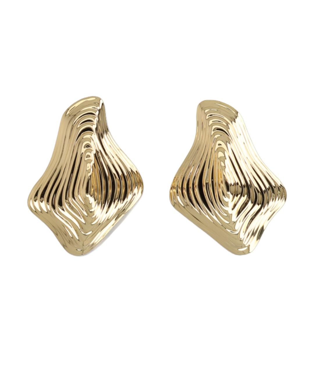 CULT GAIA Золотые металлические серьги, фото 2