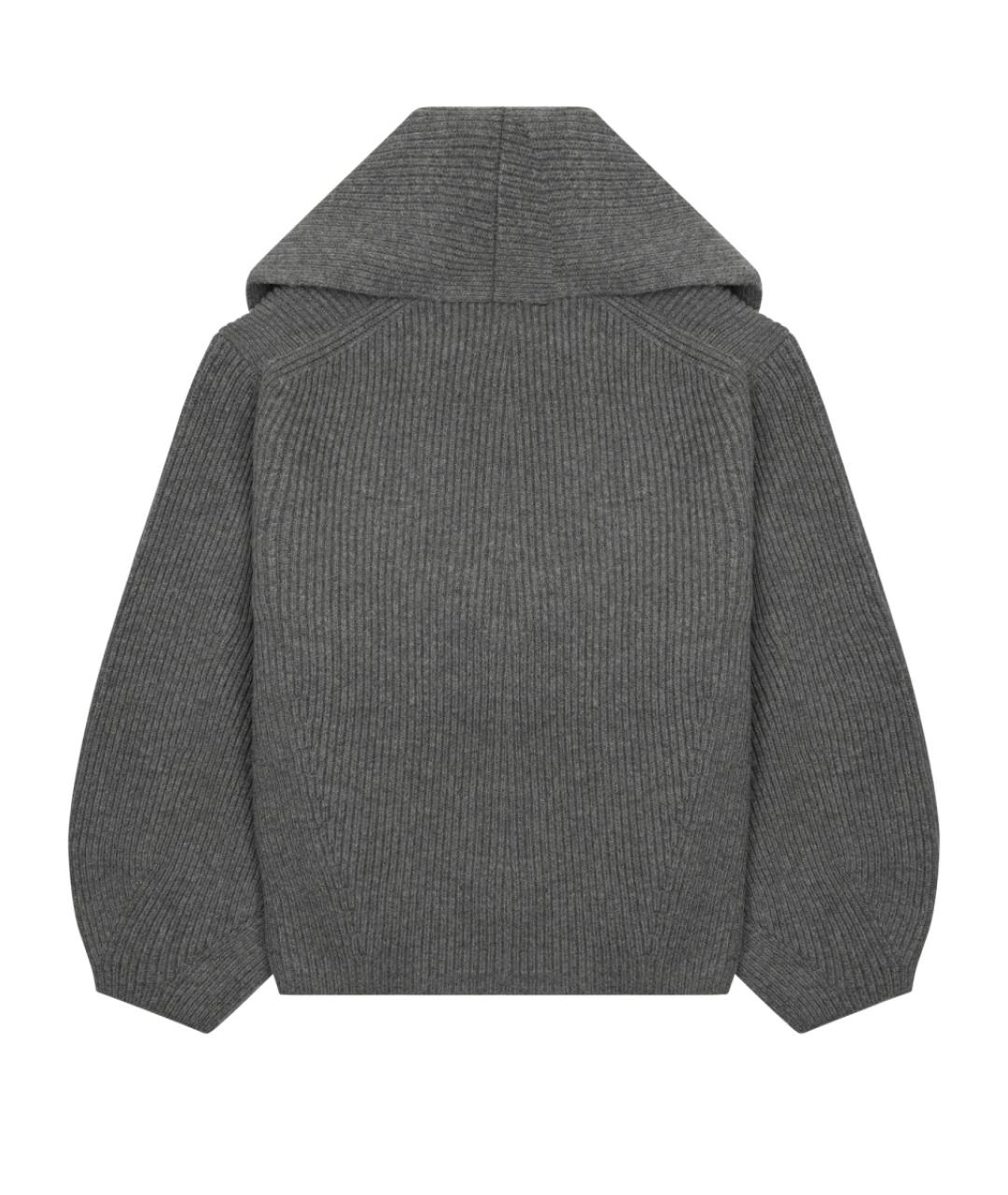 TOTEME Серый шерстяной кардиган, фото 2