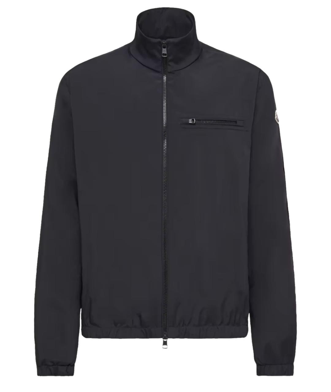 MONCLER Черная полиэстеровая куртка, фото 1