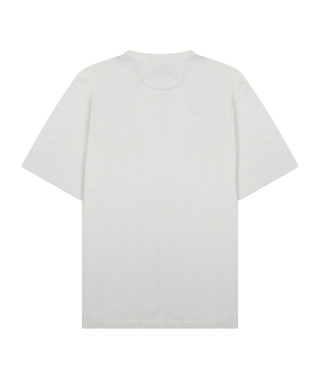 CP COMPANY Белая хлопковая футболка, фото 2