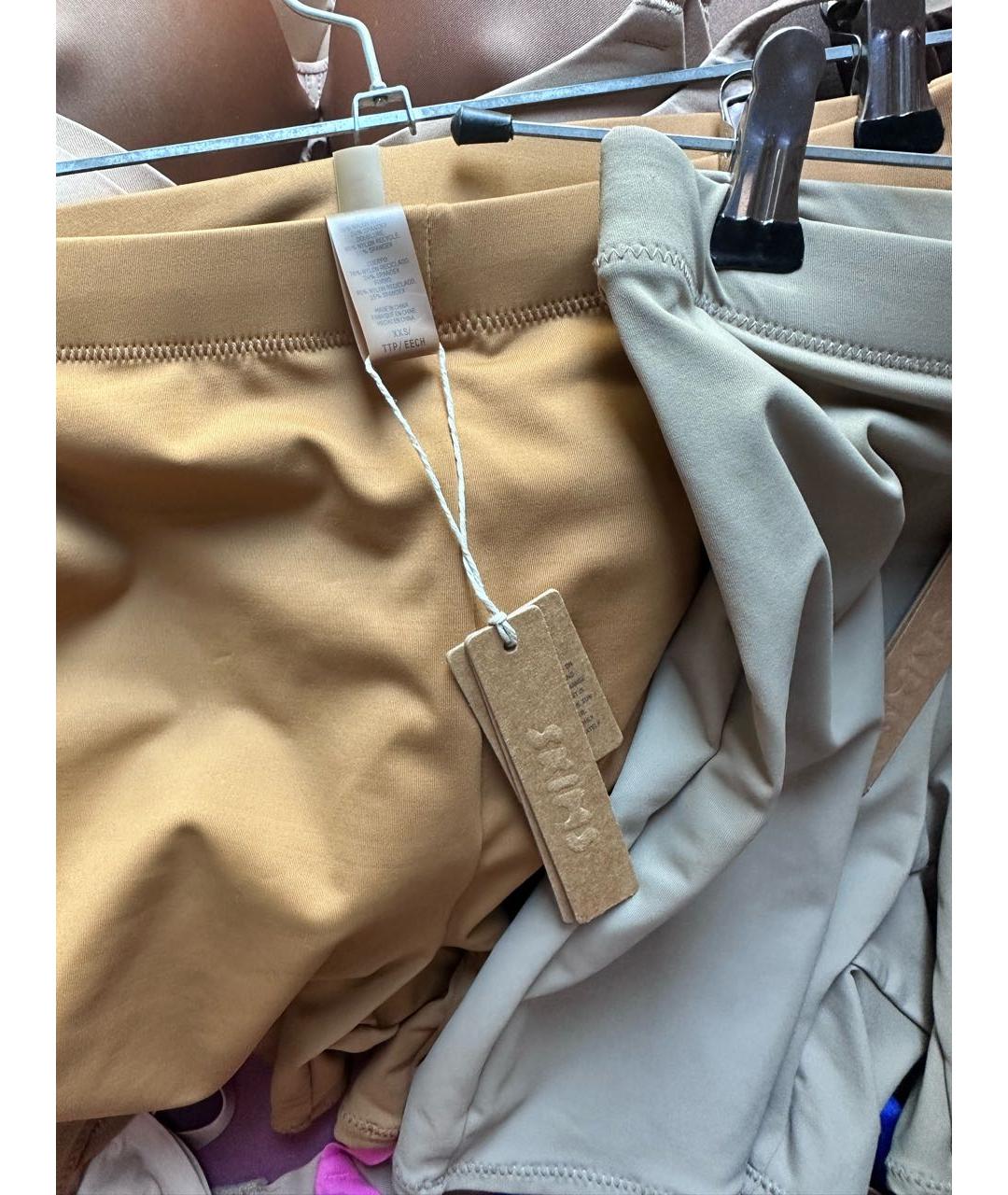 SKIMS Горчичные шорты, фото 7