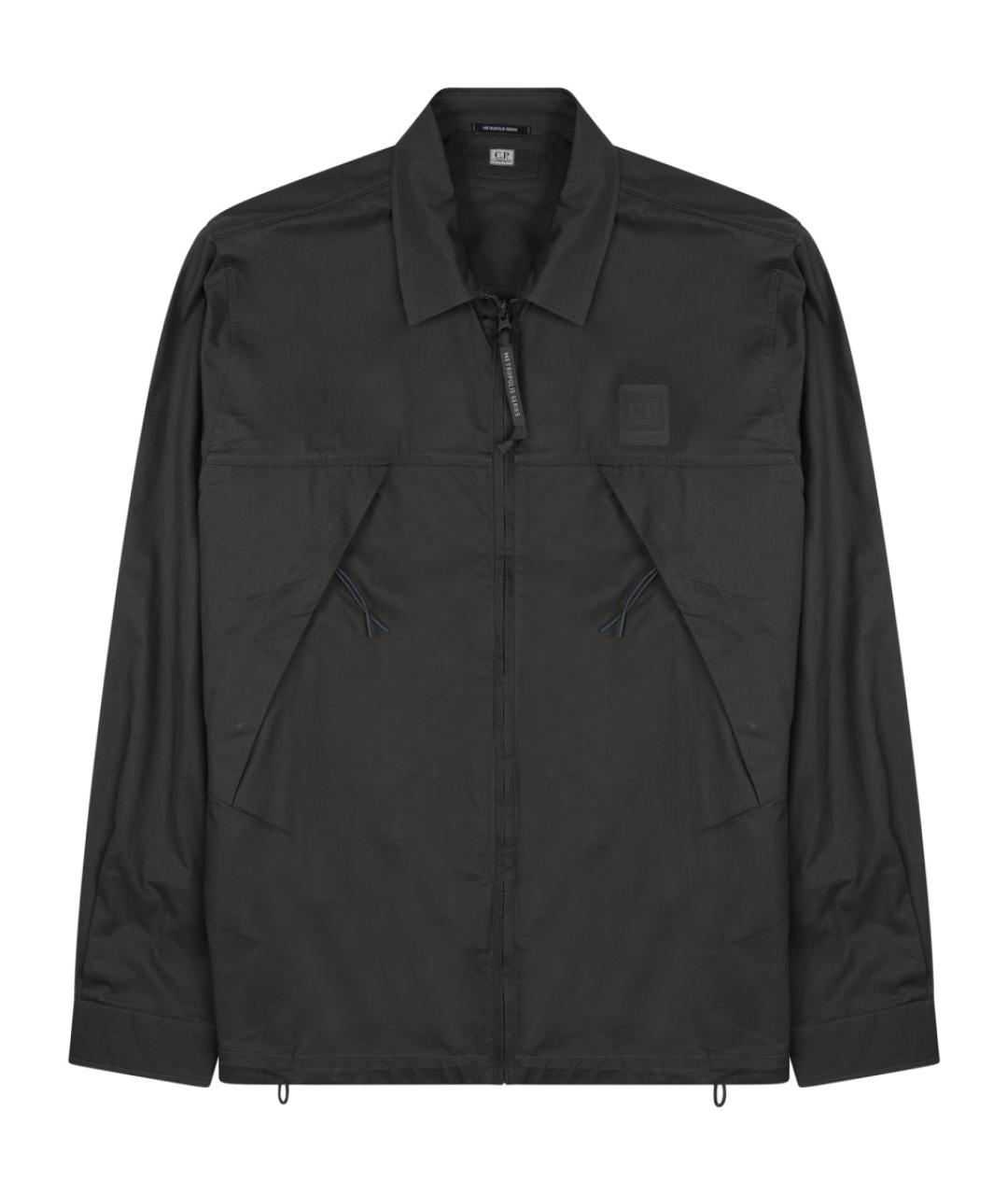 CP COMPANY Антрацитовая хлопковая куртка, фото 1