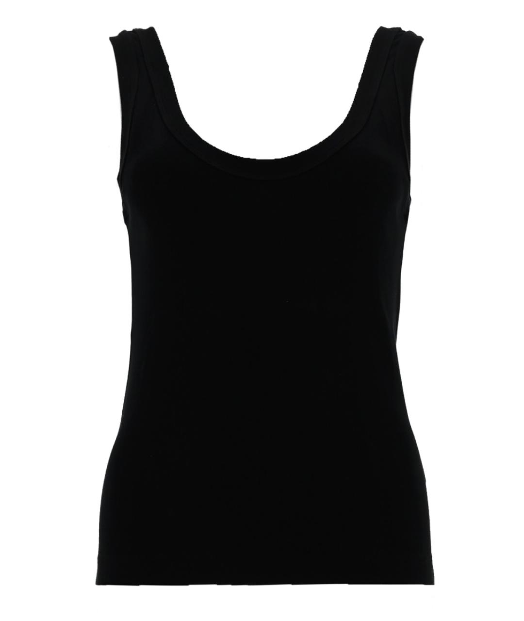 BRUNELLO CUCINELLI Черная хлопковая майка, фото 1