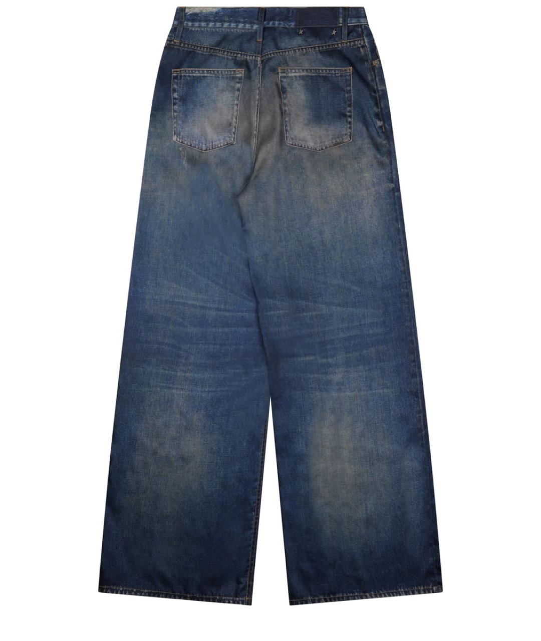 GOLDEN GOOSE DELUXE BRAND Синие прямые джинсы, фото 2