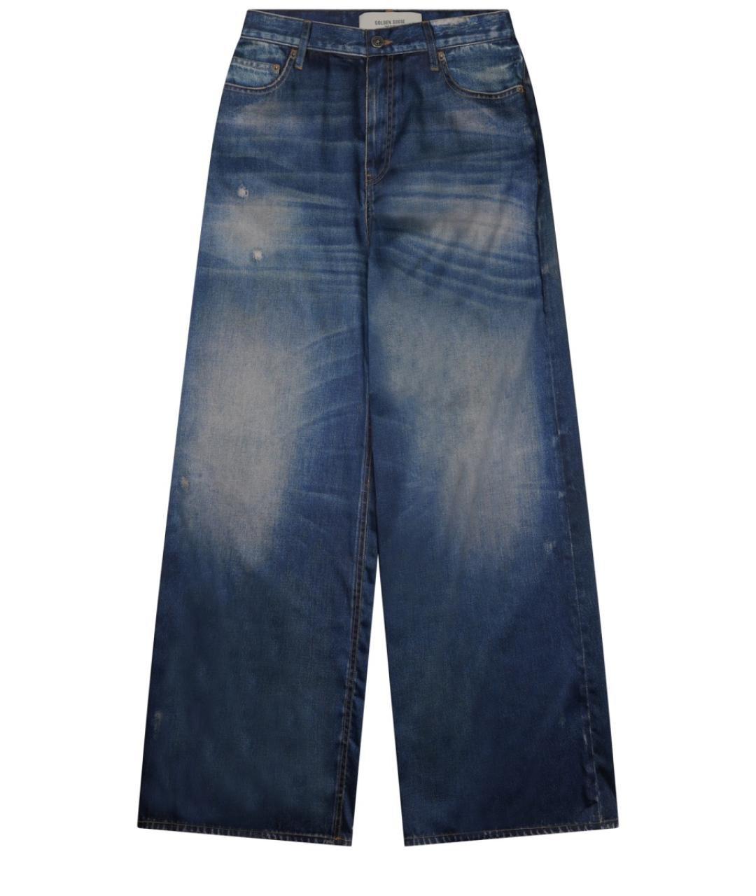 GOLDEN GOOSE DELUXE BRAND Синие прямые джинсы, фото 1