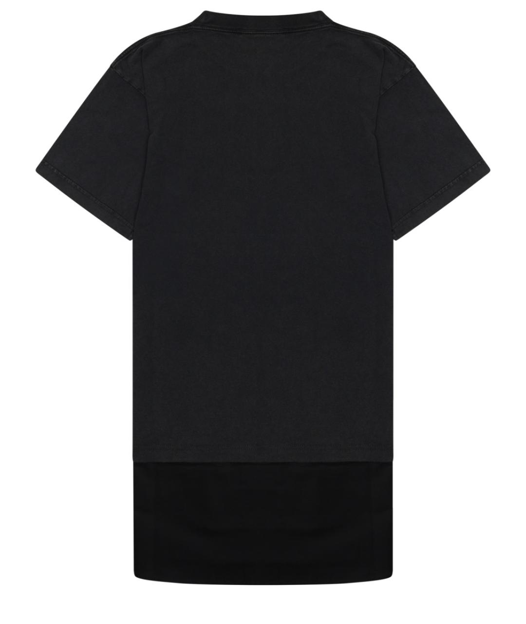 BALENCIAGA Черное хлопковое повседневное платье, фото 4