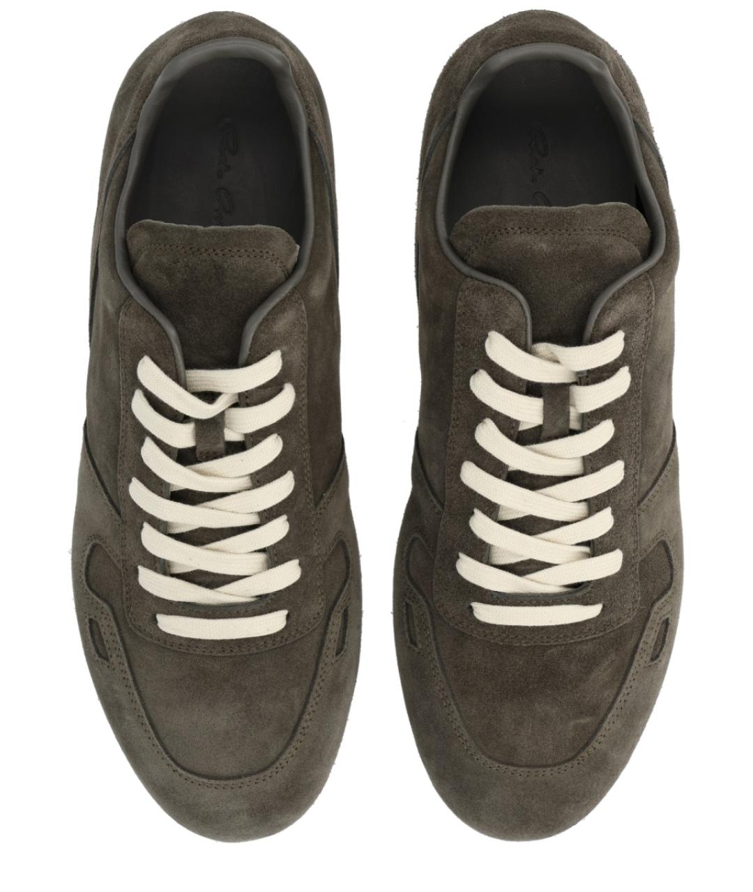 RICK OWENS Мульти замшевые низкие кроссовки / кеды, фото 6