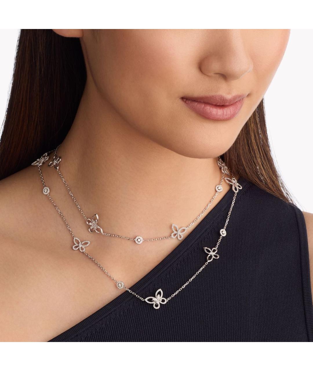 GRAFF Серебряное платиновое колье, фото 3