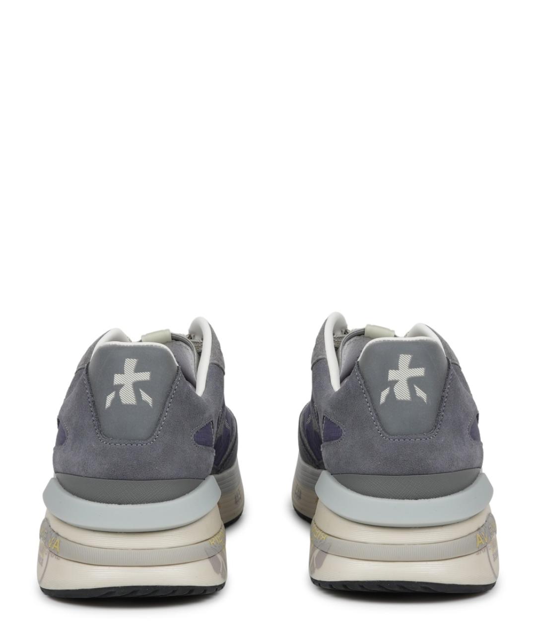 PREMIATA Серые замшевые низкие кроссовки / кеды, фото 4
