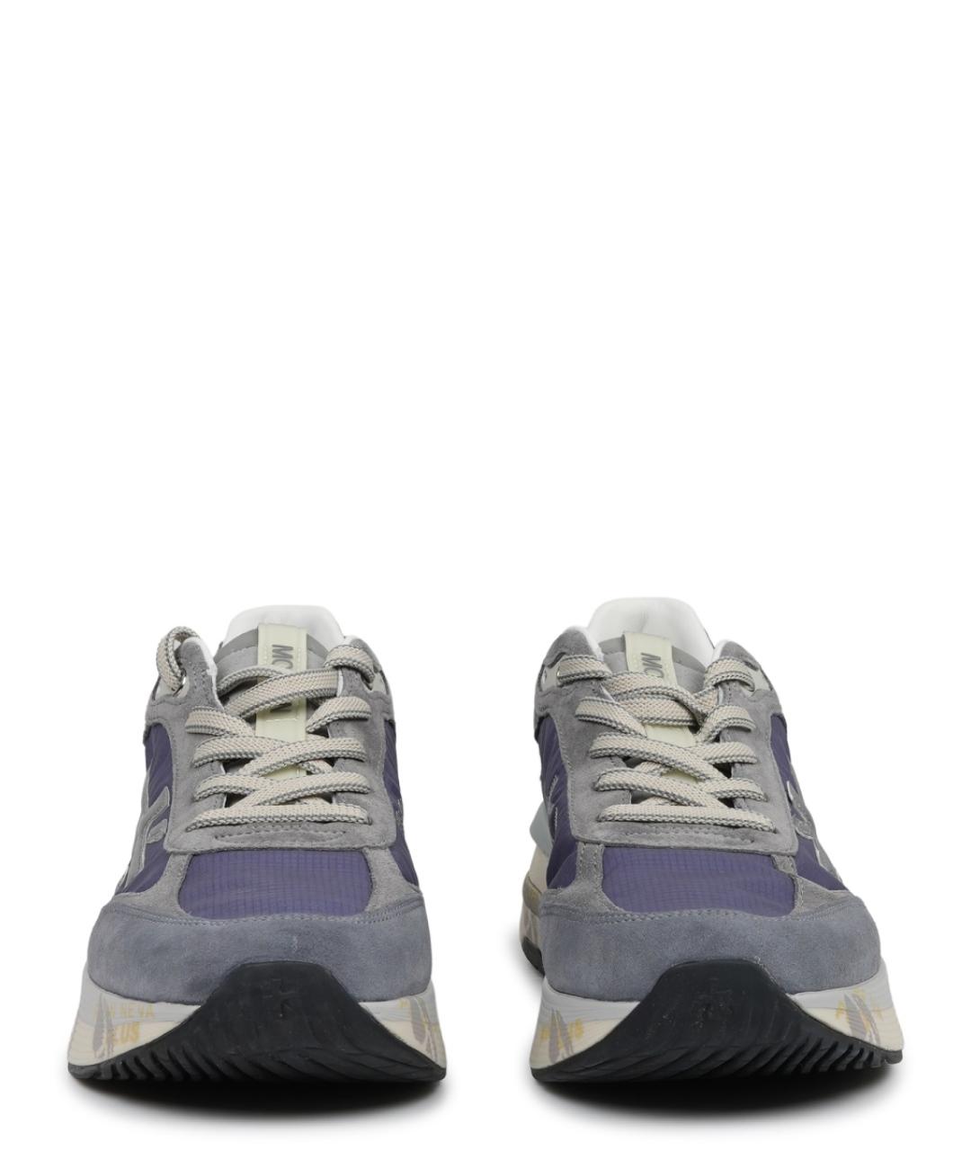 PREMIATA Серые замшевые низкие кроссовки / кеды, фото 3