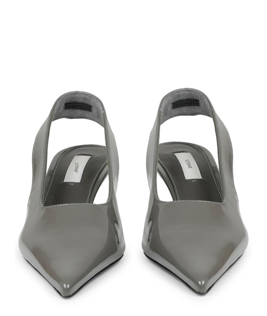 TOTEME Серые кожаные туфли, фото 3