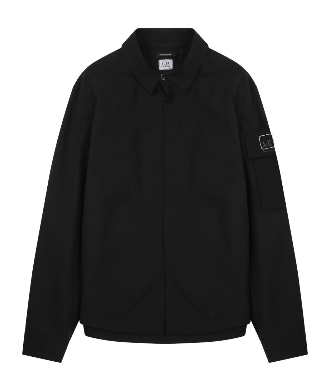 CP COMPANY Черная полиэстеровая куртка, фото 1