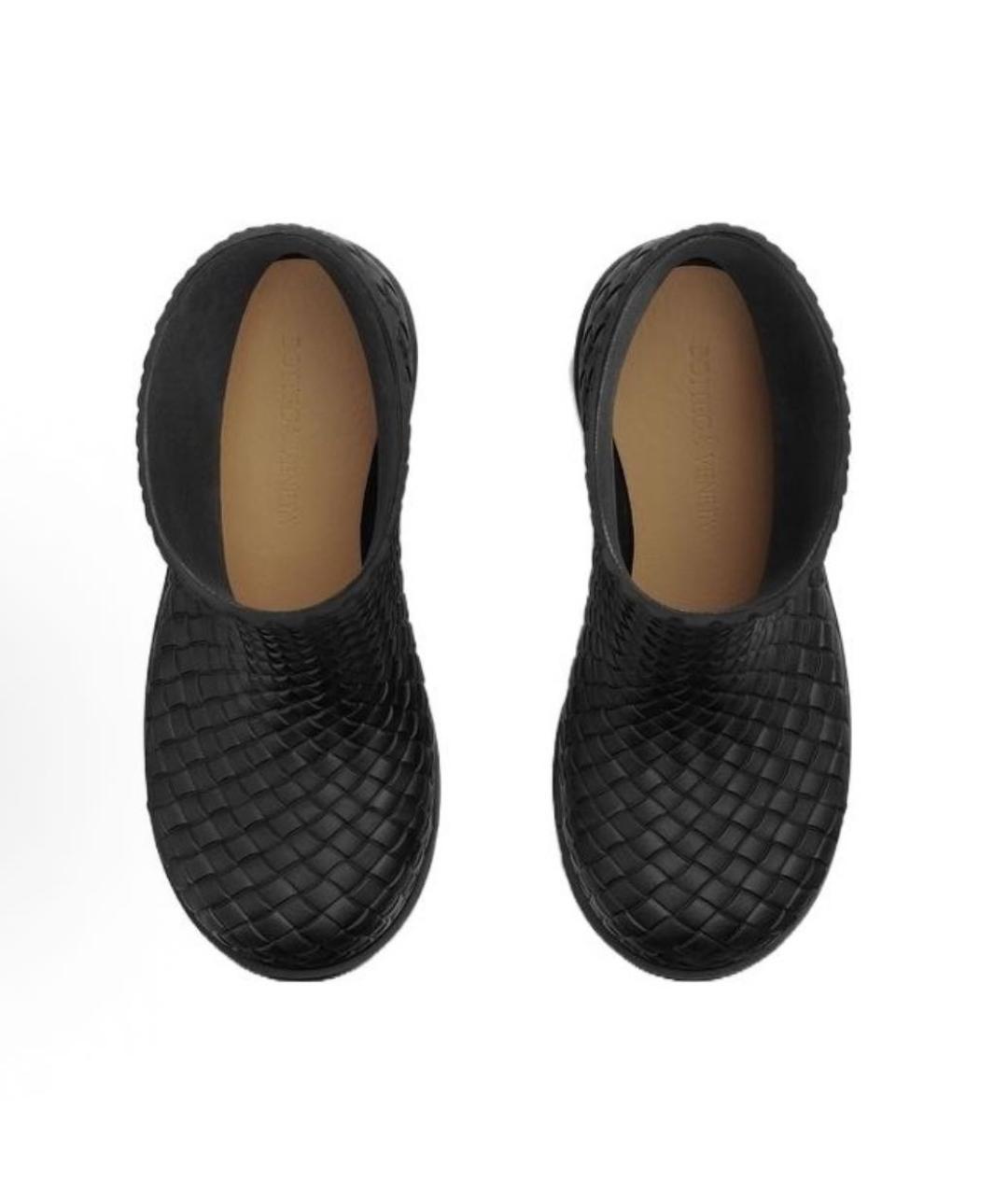 BOTTEGA VENETA Черные резиновые ботинки, фото 5