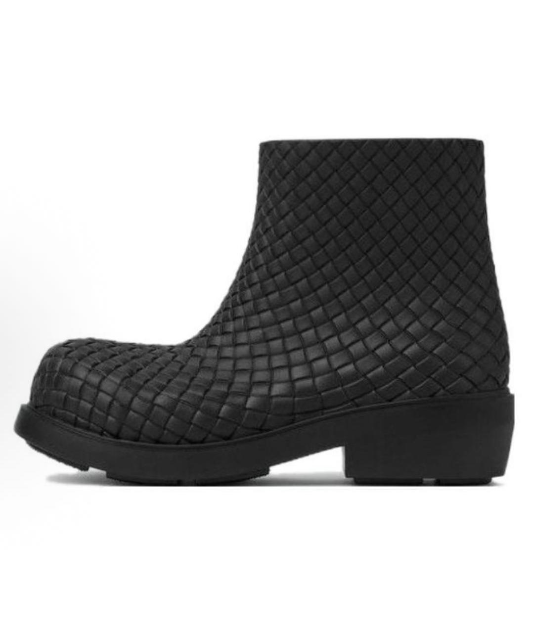 BOTTEGA VENETA Черные резиновые ботинки, фото 9