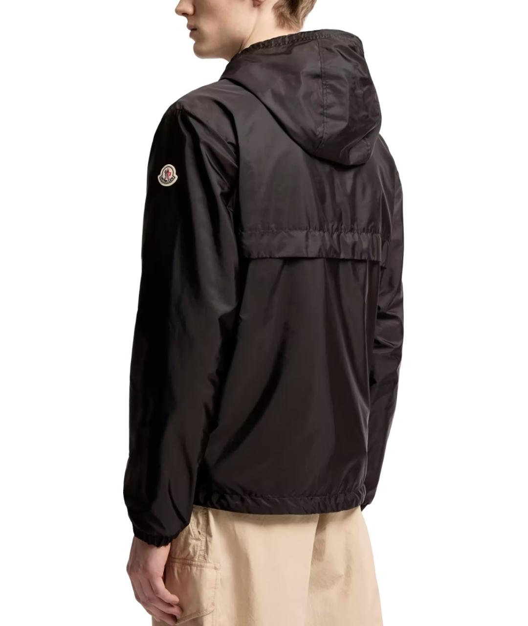 MONCLER Черная полиамидовая куртка, фото 4