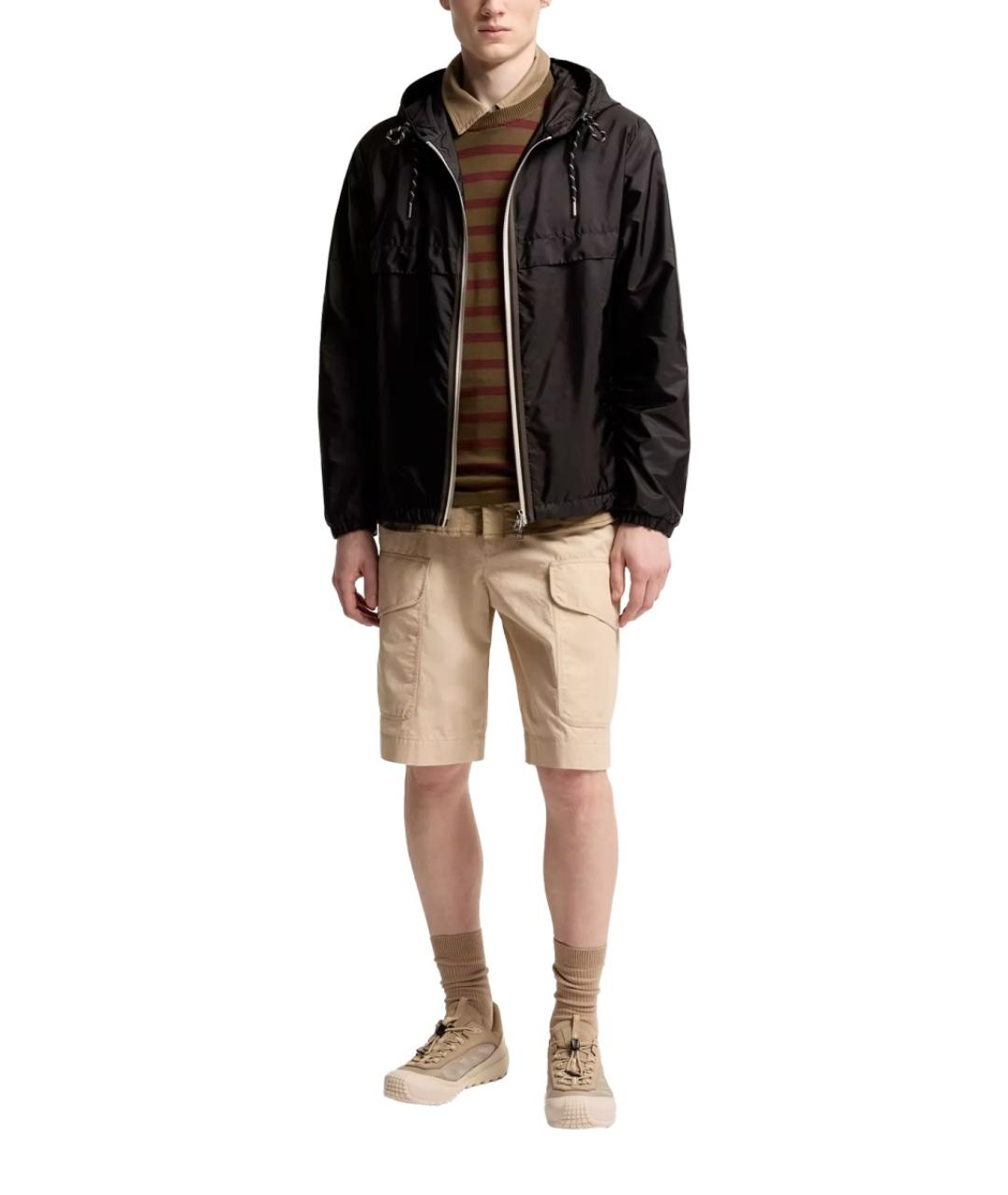 MONCLER Черная полиамидовая куртка, фото 2