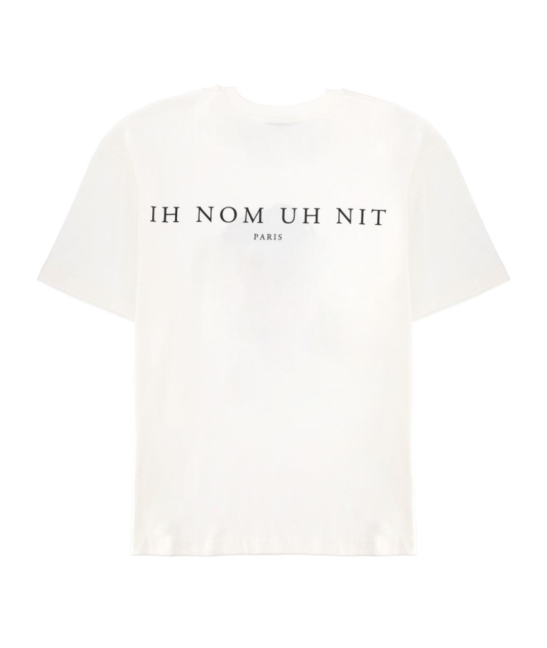 IH NOM UH NIT Белая хлопковая футболка, фото 2