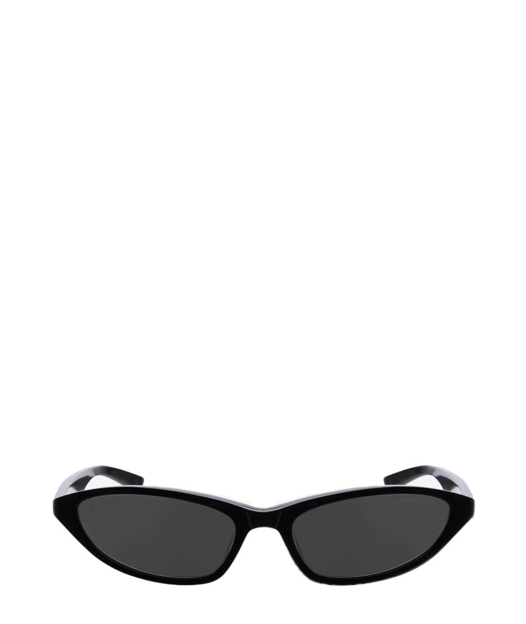 BALENCIAGA Черные пластиковые солнцезащитные очки, фото 1